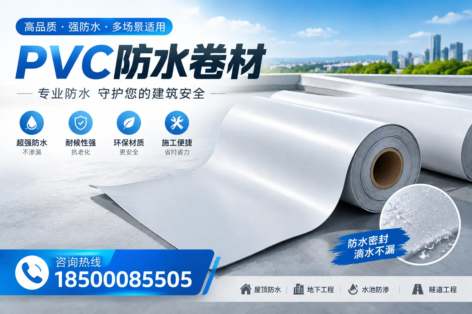 PVC防水卷材的市场竞争分析,龙岩品牌选择参考